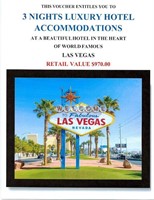 Las Vegas NV. 4 days / 3 nights Vacation Package