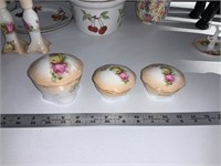 vintage George Schultz set of 3 trinket boxes