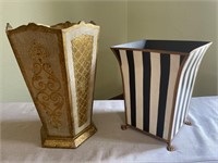 Gilt Waste Baskets