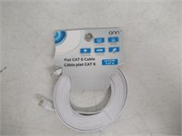 Onn. Onn 4.2 Meter Rj45 Flat Cat 6 Cable (White)