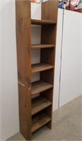 Wood shelves very wobbly 6 ft x 16.25 x 11 in