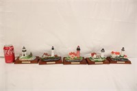 Lot of 5 Maine Lighthouses