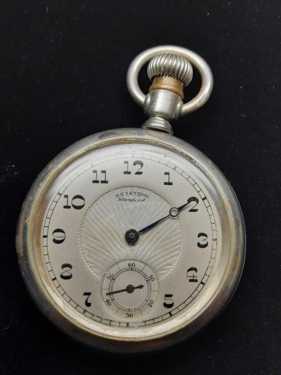1920's Keystone 7 Jewel Pocket Watch - As Is