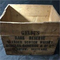Whiskey Wood Shipping Crate From New Orleans