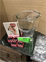 Coca-Cola pitcher magnets + salt & pepper shakers