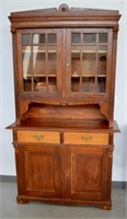 Antique Flat To Wall China Cupboard