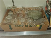Box of Crystal Glasses & Fantasha Plates