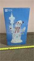 LIGHTED ACRYLIC SNOWMAN