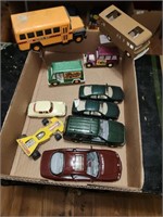 10 Vintage Vans, Bus, Cars, Tootsie Toys & more