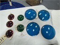 Replacement Lenses for Lanterns 4 Blue 3 Red