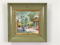 Charles Nicoise Frame Oil Painting 12.5" x 12.5"