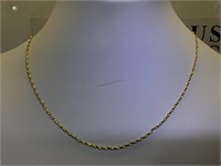 14 k GOLD chain necklace,16 in. Length, 2.1g