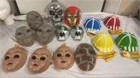 Kids & Adult Plastic Masks & Funny Fasion Hats