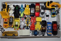 Flat Full of Diecast Cars + Plastic Construction