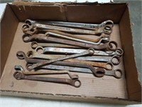 Lot of wrenches mix of standard and metric