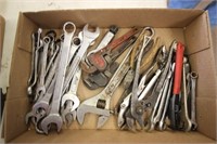 Box of open end wrenches