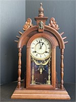 Ansonia Parisian Walnut Mantel Clock