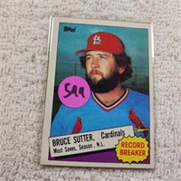 2-1985 Topps Record Breaker Bruce Sutter