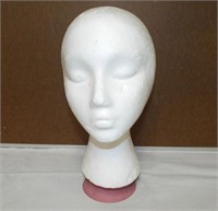 Styrofoam Mannequin Head. Vintage Norman