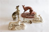 Collection of Ceramic Dog Decor