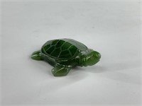 1.5" Jade turtle with wood stand