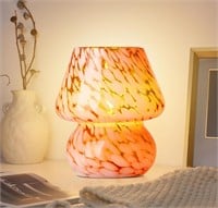 ($59) Orange Mushroom Lamp, Stepless