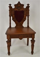 Ornate Renaissance Revival Hall Chair