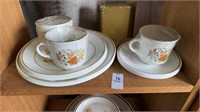 Corelle glass plates and cups