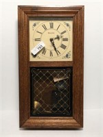 Bulova Wall Clock in Wood Case