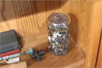 CANNING JAR W/ BUTTONS