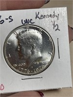 1976-S uncirculated Kennedy half dollar