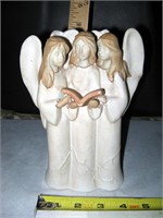 3 Angel Porcelain Figurine 8"