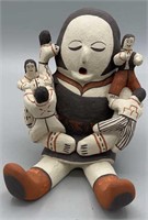 Cochiti Pottery Storyteller Doll,5 Children