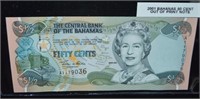 2001 Bahamas 50 cent Out Of Print Note