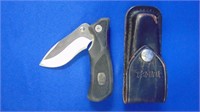 Buck U S A Jack Knife With Leather Pouch