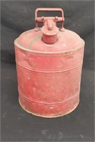 Vintage  gas can, 17"h. x 13"diam.