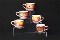 6 Loacker Brand Gnome Elf Soup/Coffee Mug Set