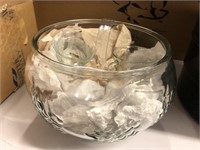 Glass Punch Bowl, Cups Plates, Etc. (2 Boxes)