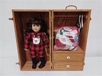 American Girl Doll, Clothes & Case