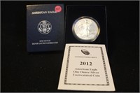 2012 Uncirculated 1oz .999 Silver American Eagle