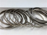 Bangles Silver Tones