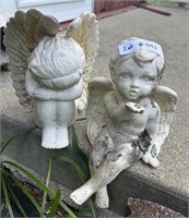 ceramic lawn angel statues