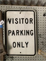 Heavy Embosed Sign "Visitor Parking Only"