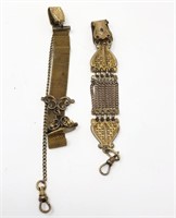 2 Victorian Watch Fob Chain Gold Filled