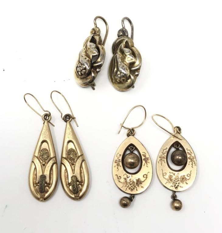 Victorian Gold Filled Drop Earrings