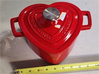 Martha Stewart Red Heart Pot