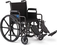 Medline Comfortable Folding Wheelchair with Swing-