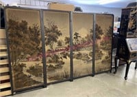 Large Asian 4-panel screen (5.5ft x 8.5ft)