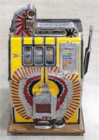 Vtg 25¢ Mills War Eagle Three Reel Slot Machine