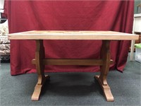 Oak mid Century modern occasional table